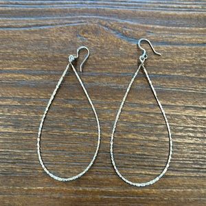 Silver hoop earrings